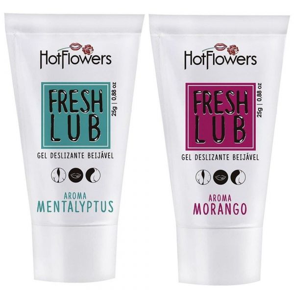 Fresh Lub Lubrificante Beijável 25g Hot Flowers