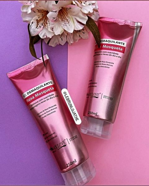 Gel Demaquilante Rosa Mosqueta remover maquiagem