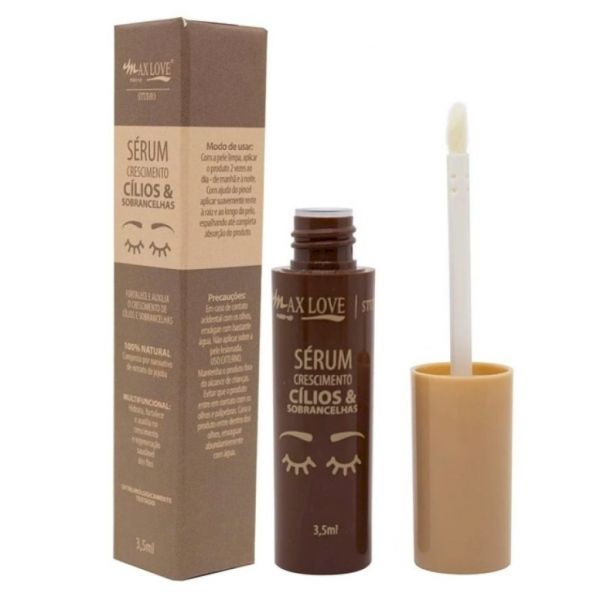 SÉRUM CRÉSCIMENTO CÍLIOS E SOBRANCELHAS MAX LOVE